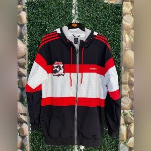 Vintage Adidas Run Dmc Jam Master Jay Jacket With Hood Sz Lg